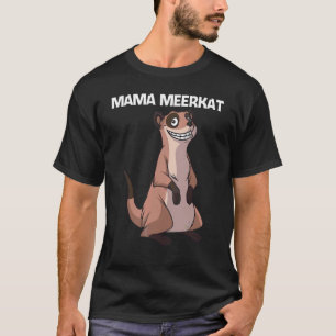 T-shirt Mongoose Mignon Pour Femmes Filles Meerkat Mangous