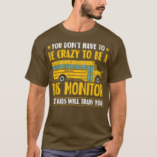 T-shirt Moniteur de bus amusant