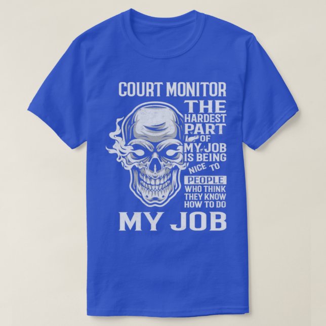 T-shirt Moniteur du tribunal (Design devant)