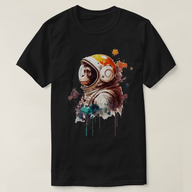T-shirt Monkey Astronaut 3 (Design devant)