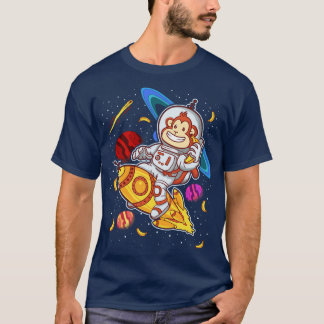 T-shirt Monkey Astronaut Rocket Ride Space