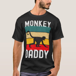 T-shirt Monkey Daddy Vintage Retro Monkey Ape