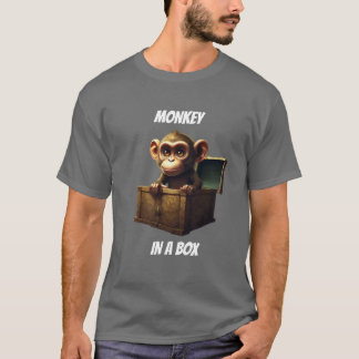 T-SHIRT MONKEY DANS UNE BOÎTE T SHIRT
