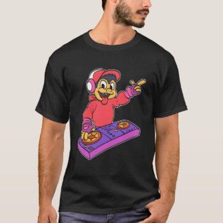 T-shirt Monkey DJ Music Lover Gift retro