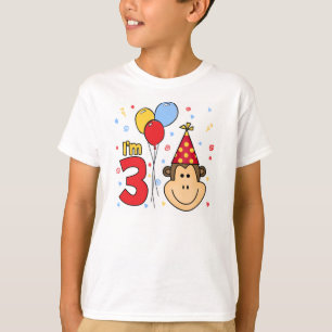 T-shirt Monkey Face 3e anniversaire