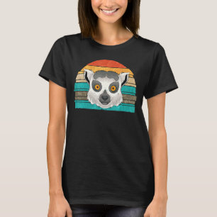 T-shirt Monkey Madagascar Zoo Amoureux des animaux Retro L