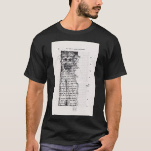 T-shirt Monkey Sketch sur la page Vintage Book Shirt