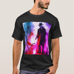 T-shirt Monochrome Majesty : Arme, Bracelet et Coeur dans