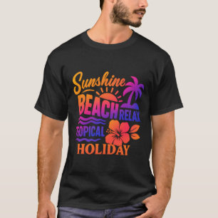 T-shirt Monochrome Mountain Peaks avec Stylisé Gold Sunbu
