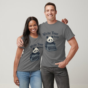 T-shirt Monochrome Retro Animal PANDA Collection T-Shirt!