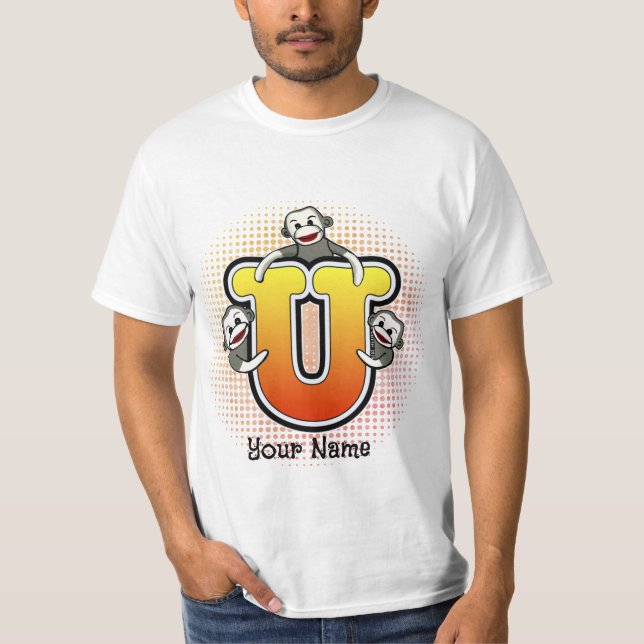 T-shirt Monogram U Sock Monkey (Devant)