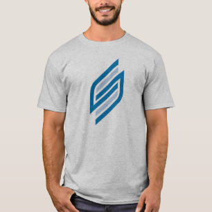T-shirt Monogramme de lettre S élégant moderne