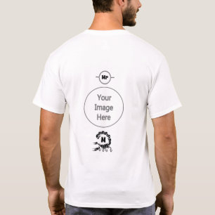 T-shirt Monogramme de scorpion noire de la tribu