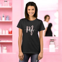 Monogramme Design Moderne Pink