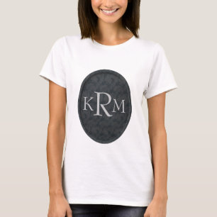 T-shirt Monogramme Floral Personnalisé Vos Initiales