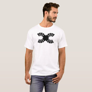 T-shirt Monogramme lettre X ligne élégante