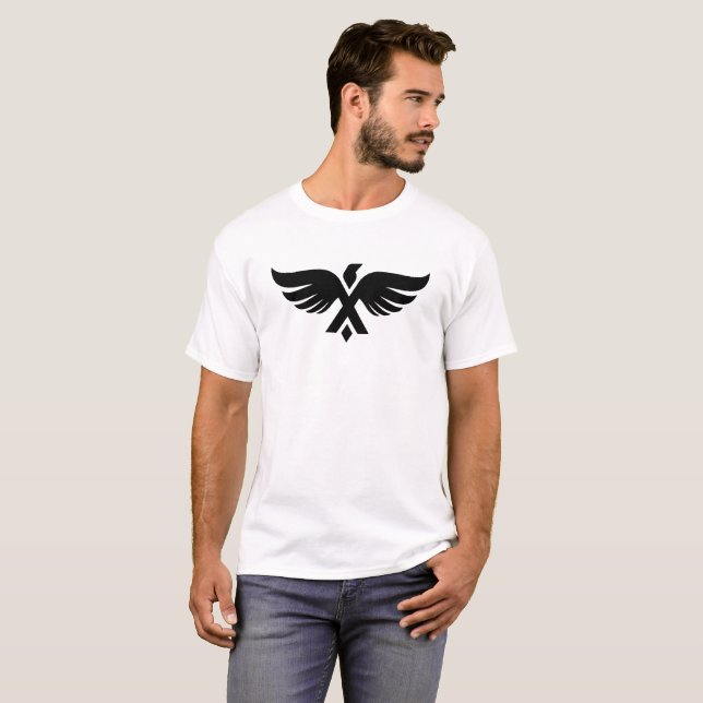 T-shirt Monogramme lettre X sur l'aile (Devant entier)