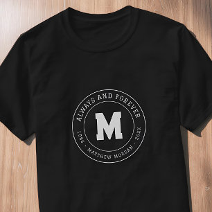 T-shirt Monogramme Mémorial Toujours et Pour Toujours