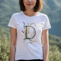 Monogramme minimaliste 'D' Lavande & Vins