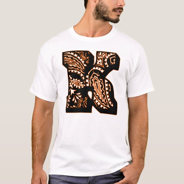 T-shirt Monogramme Paisley - K (Devant)