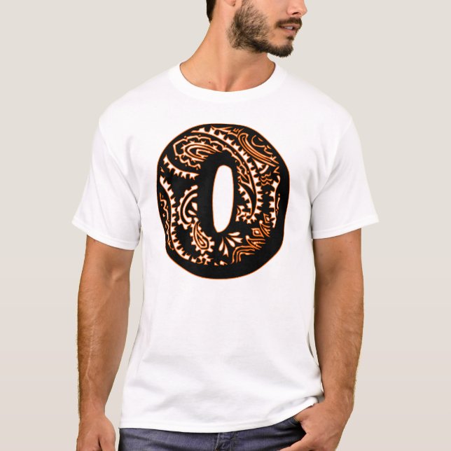 T-shirt Monogramme Paisley - O (Devant)