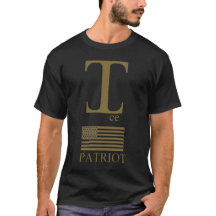 T-Shirt Monogramme Patriotique "I" en Or — América