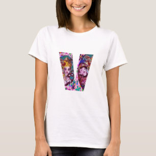 T-SHIRT MONOGRAMME VÉNÉTIEN VALENTINE V LETTRE