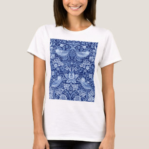 T-shirt Monotone bleu de fraises Thief, William Morris
