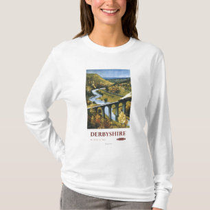T-shirt Monsal Dale, train et viaduc British Rail
