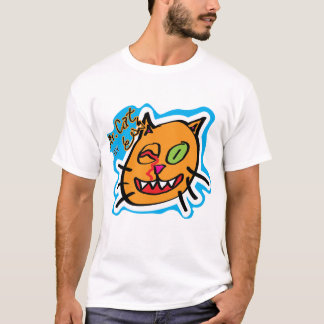 T-shirt Monsieur Chat par Eli - T blanc