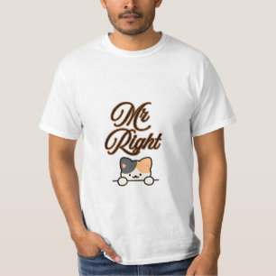 T-shirt Monsieur idéal & amateurs de chats