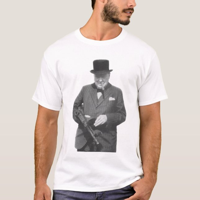 T-shirt Monsieur Winston Churchill (Devant)
