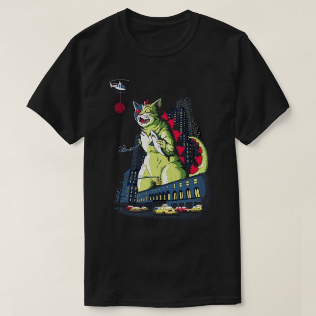 T-shirt Monster Cat MechaCatzilla (Design devant)