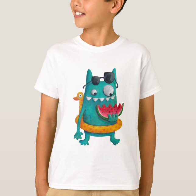 T-shirt Monster d'été (Devant)