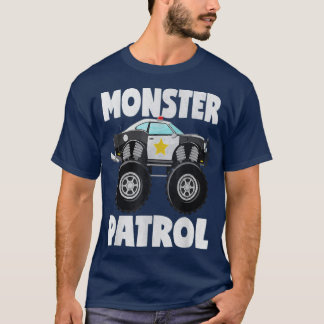 T-shirt Monster Patrol Vintage police flic voiture Monster
