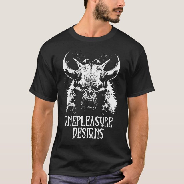 T-shirt Monster Taurus Creepy Zombie Horror (Devant)