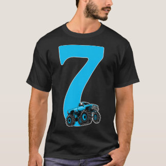T-shirt Monster Truck Anniversaire de enfant 7 ans