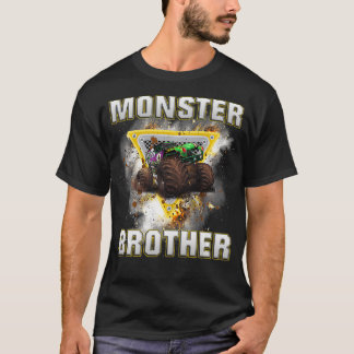T-shirt Monster Truck Brother Retro Vintage Monster Truck