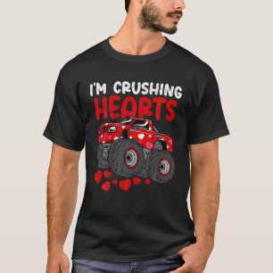 T-shirt Monster Truck Crushing Coeurs de chasse Jour Bonne