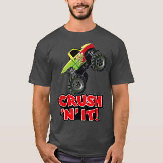 T-shirt MONSTER TRUCK ; CRUSTER N IT pour garçons et homme