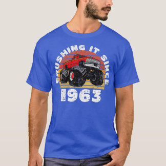 T-shirt Monster Truck Driver Crushing It Since 1963 Birthd