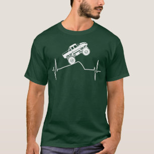 T-shirt Monster Truck Driver Hearbeat Line Pickup Don 2