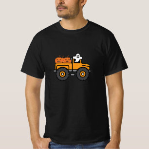 T-shirt Monster Truck Ghost Citrouille Halloween