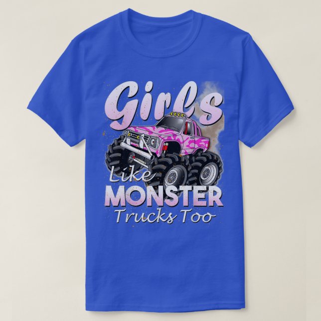 T-shirt Monster Truck Girls Comme Monstres aussi (Design devant)