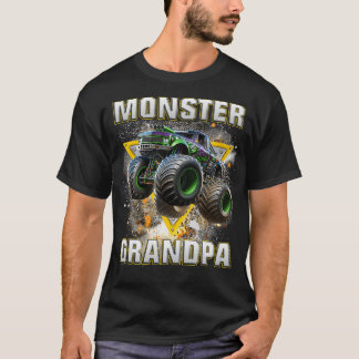 T-shirt Monster Truck Grand-pa Monster Truck Are My Jam Tr