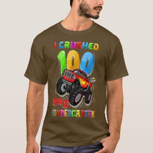 T-shirt Monster Truck I Crushed 100 Jour de jardin d'enfan
