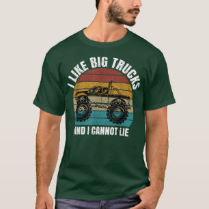 T-shirt Monster Truck J'Aime Les Big Trucks Et Je Ne Peux