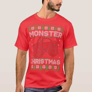 T-shirt Monster Truck Lover Xmas Lights Monshire