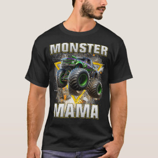 T-shirt Monster Truck Mama Monster Truck Are My Jam Truck