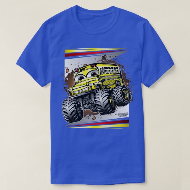 T-shirt Monster Truck School Bus 1 (Design devant)